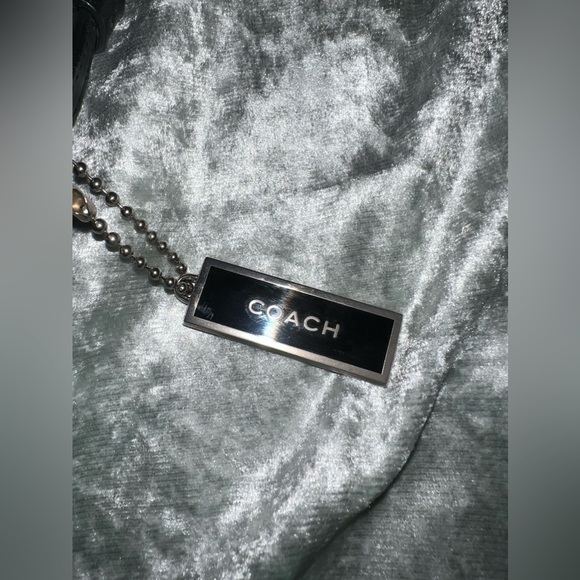 COACH Vintage Black Legacy West Leather And Wool Handbag Hobo Tote Shoulder Bag - Picture 6 of 8